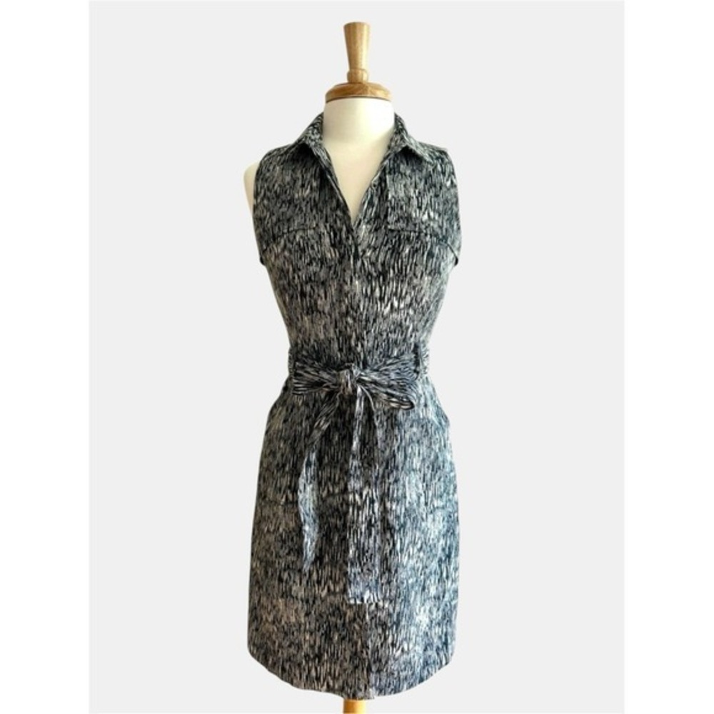NWT Banana Republic Heritage Sleeveless Belted Shirt Dress Vacation Classic - Picture 2 of 6